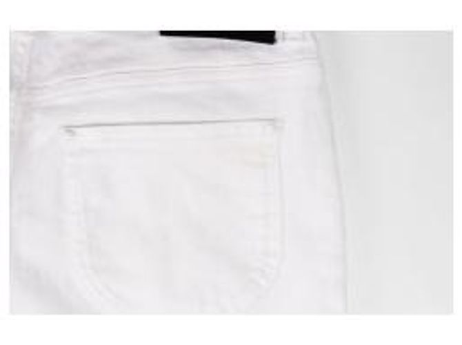 Louis Vuitton Slim Stretch Denim Hose Weiß - Ansicht 5