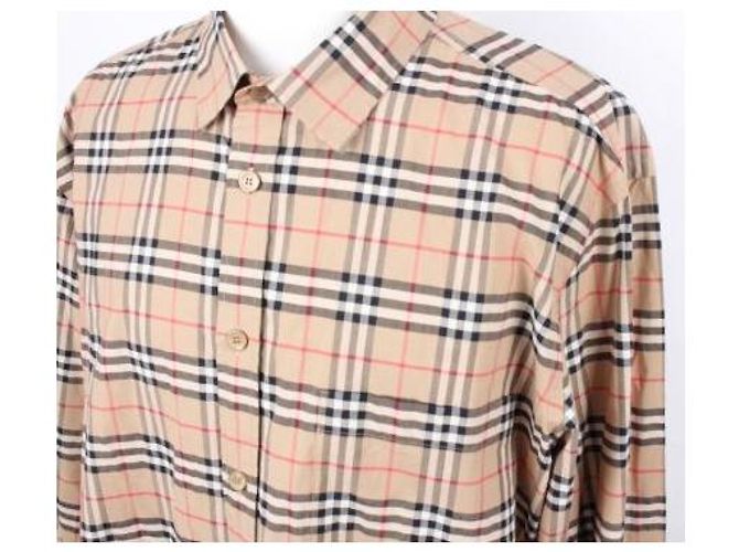 Burberry Camicia in cotone Check Archive Beige XXL - vista 5