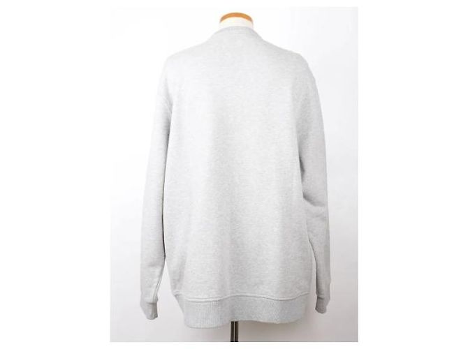 Burberry Herren Rundhals-Pullover mit Applikation in Grau XL - Ansicht 4