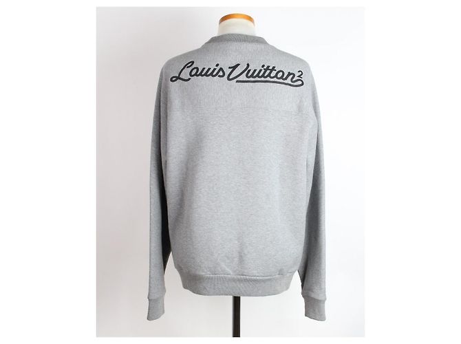 Louis Vuitton Logo Fleece Sweatshirt Gray - Ansicht 10
