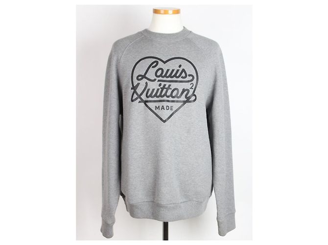 Louis Vuitton Logo Fleece Sweatshirt Gray - Ansicht 9