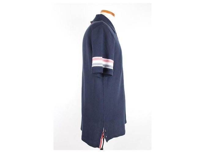Thom Browne Texturiertes Baumwoll-Poloshirt - Ansicht 5