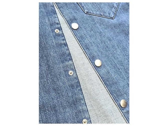 Prada Sovracamicia in denim Triangle Blue Giacca da uomo - vista 5