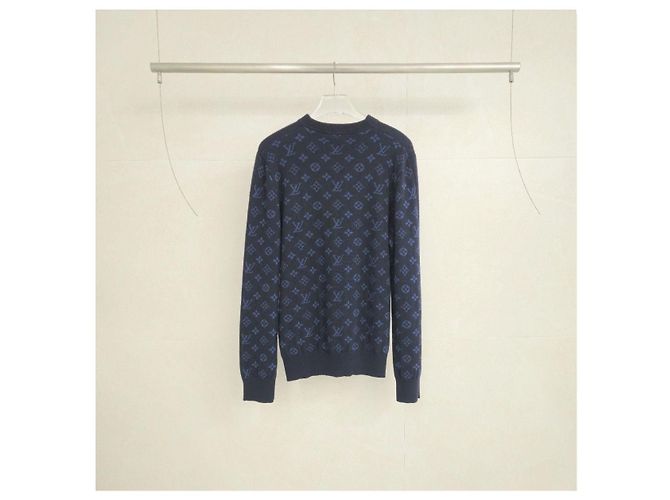 Louis Vuitton Half and Half Strickpullover Monogram Navy - Ansicht 3