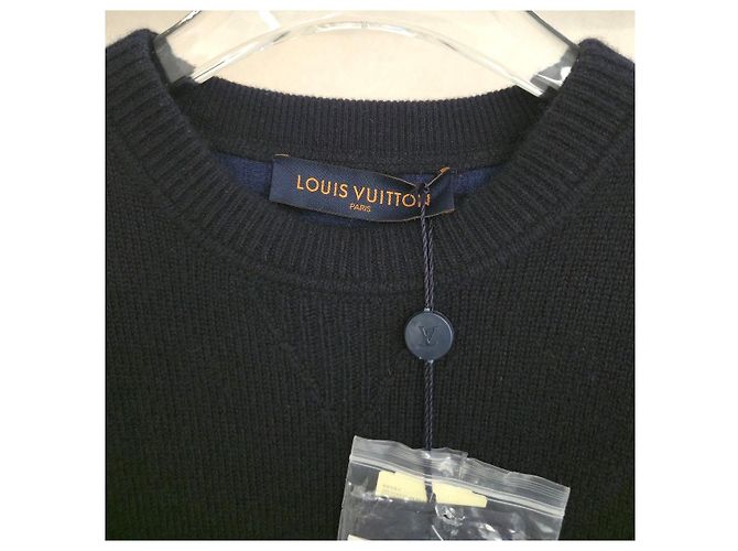 Louis Vuitton Half and Half Strickpullover Monogram Navy - Ansicht 5