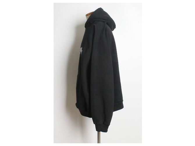 Balenciaga Slime Logo Oversized Fleece Hoodie - Ansicht 3