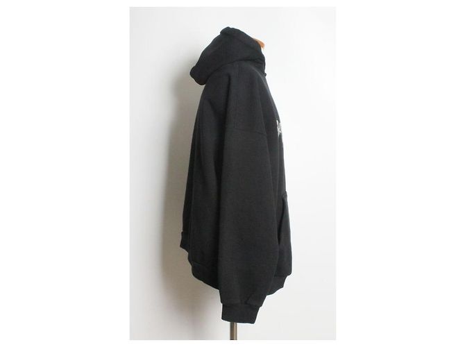 Balenciaga Slime Logo Oversized Fleece Hoodie - Ansicht 4