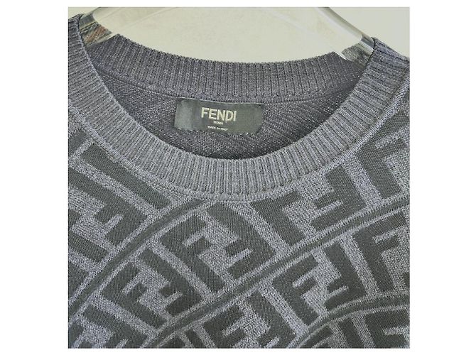 Fendi Strickpullover schwarz - Ansicht 4
