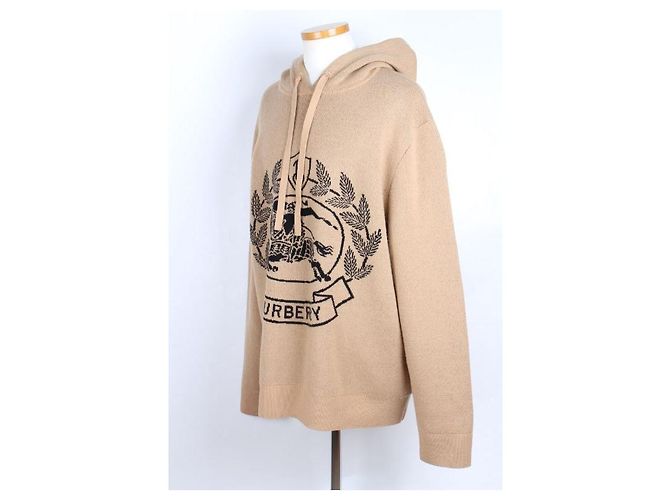 Burberry Strickjacke mit Kapuze Laurel Logo Camel - Ansicht 2