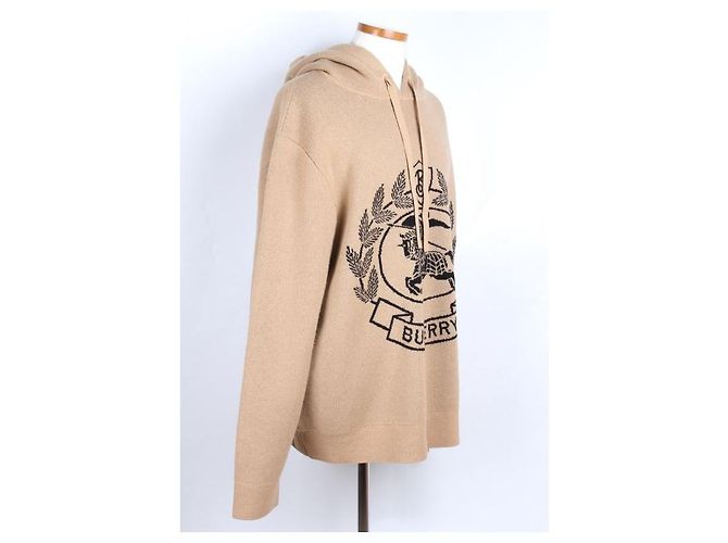 Burberry Strickjacke mit Kapuze Laurel Logo Camel - Ansicht 6