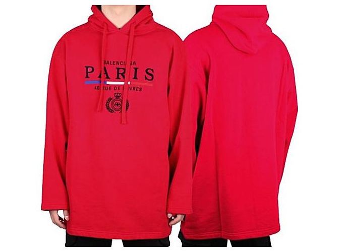 Balenciaga Paris Hoodie mit besticktem Logo - Ansicht 10