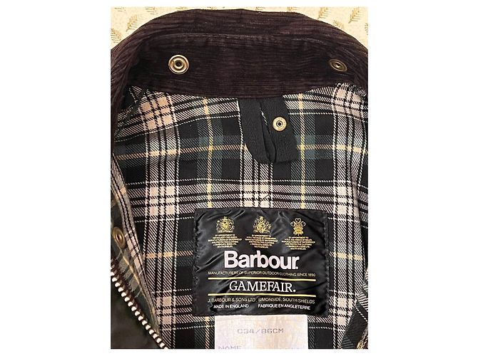 Barbour Chaqueta Gamefair de algodón verde - vista 5