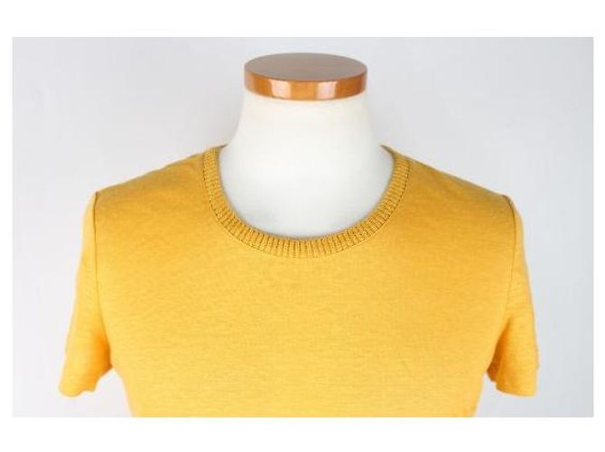 Loro Piana Angeri Kurzarm-Strick in Sunny Yellow - Ansicht 2