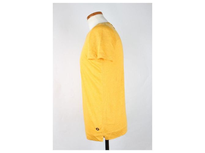 Loro Piana Angeri Kurzarm-Strick in Sunny Yellow - Ansicht 4