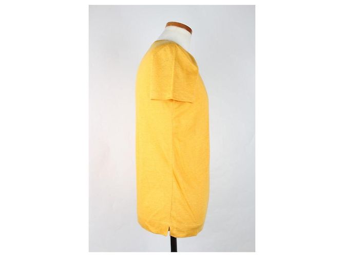 Loro Piana Angeri Kurzarm-Strick in Sunny Yellow - Ansicht 5