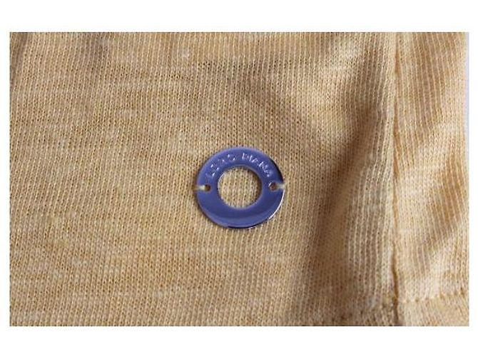 Loro Piana Angeri Kurzarm-Strick in Sunny Yellow - Ansicht 8