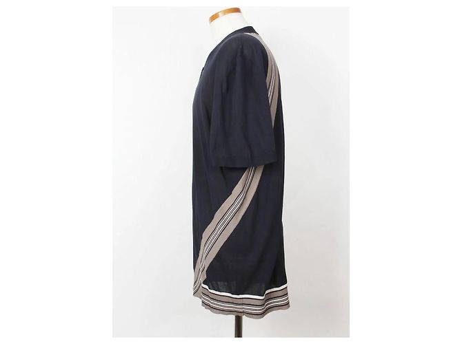 Hermès Navy Short Sleeve Knit - view 3