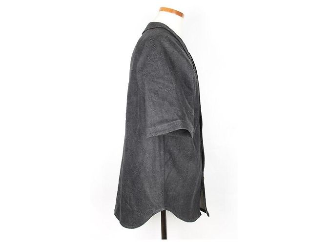 Camicia baseball in denim Louis Vuitton Blu - vista 6