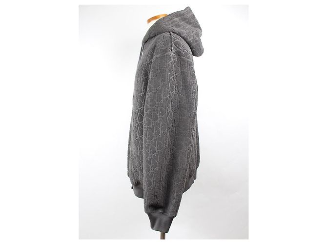 Dior Terry Oblique Hoodie Gray XL - Ansicht 4