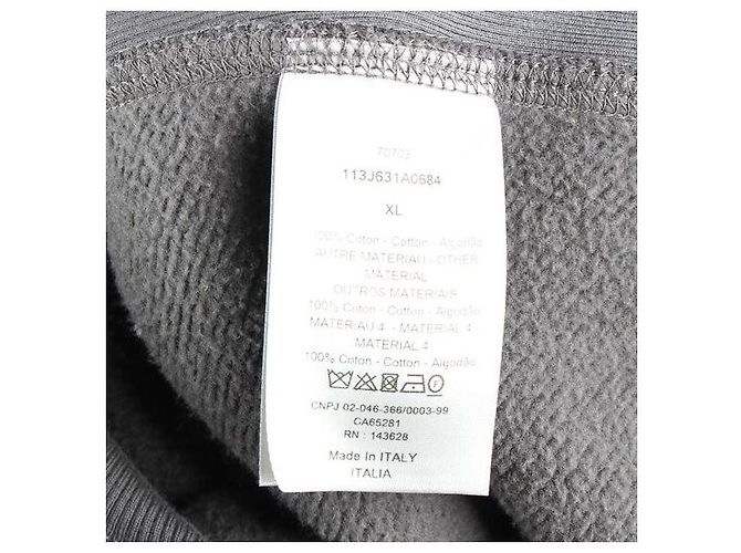 Dior Terry Oblique Hoodie Gray XL - Ansicht 5