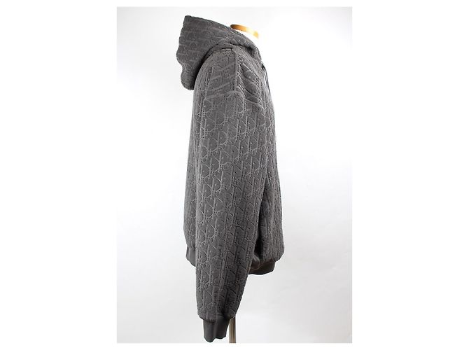 Dior Terry Oblique Hoodie Gray XL - Ansicht 9