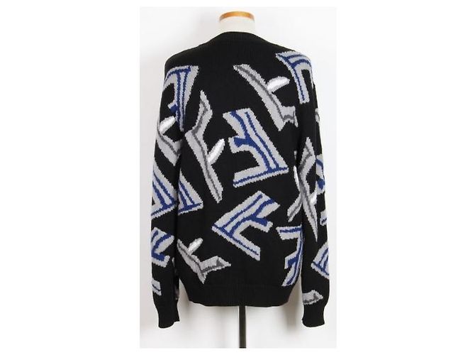 Fendi Wollpullover mit Intarsien-FF-Logo - Ansicht 2