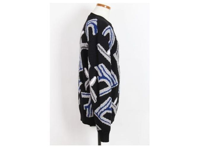 Fendi Wollpullover mit Intarsien-FF-Logo - Ansicht 4