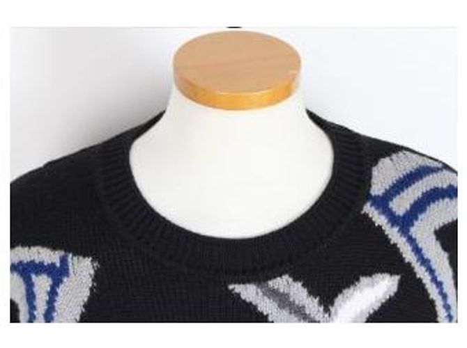 Fendi Wollpullover mit Intarsien-FF-Logo - Ansicht 5
