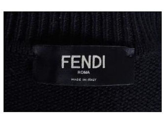 Fendi Wollpullover mit Intarsien-FF-Logo - Ansicht 7