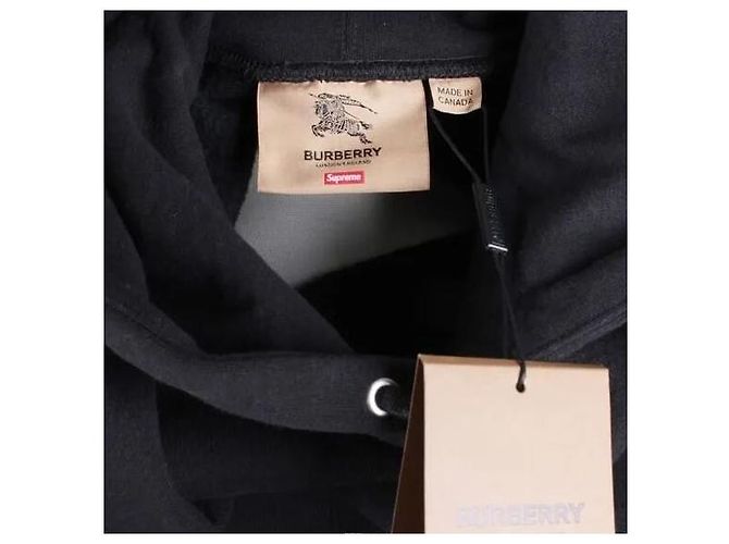 Burberry Box Logo Fleece Hoodie Black - Ansicht 12