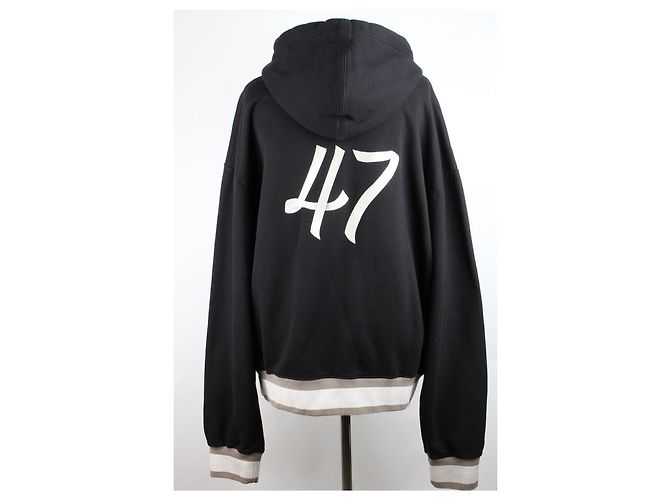 Dior Oversized Hoodie mit besticktem Logo Schwarz - Ansicht 2