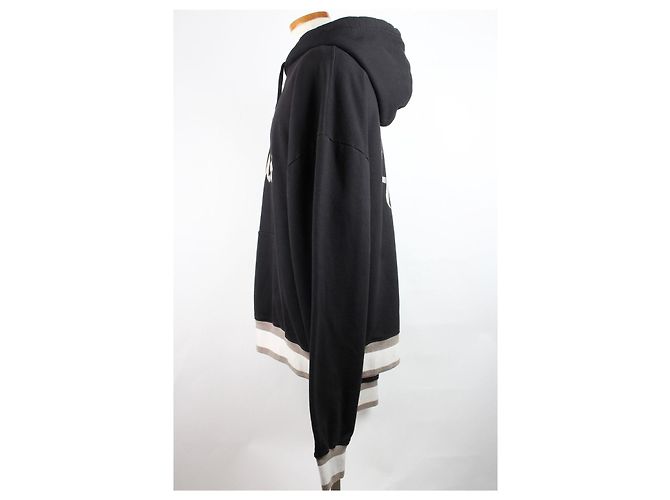 Dior Oversized Hoodie mit besticktem Logo Schwarz - Ansicht 4