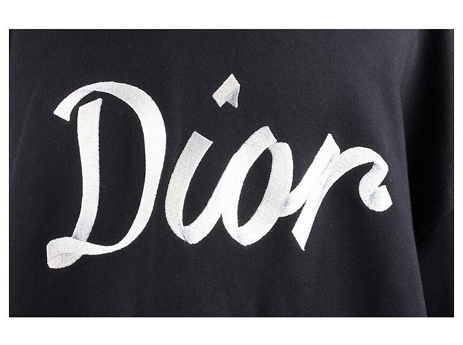 Dior Oversized Hoodie mit besticktem Logo Schwarz - Ansicht 6