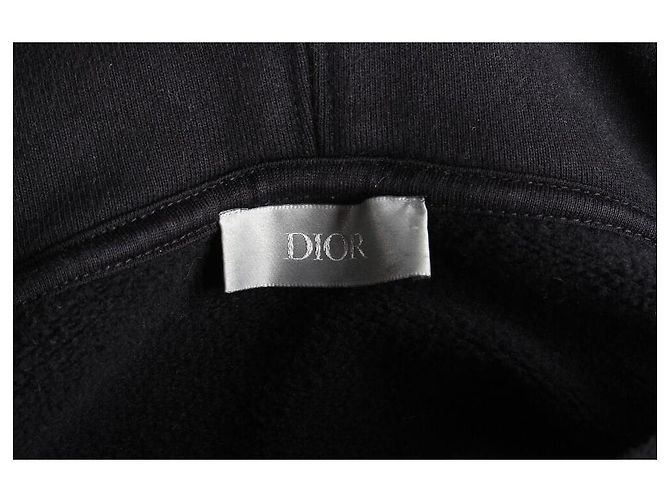 Dior Oversized Hoodie mit besticktem Logo Schwarz - Ansicht 8