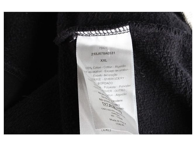 Dior Oversized Hoodie mit besticktem Logo Schwarz - Ansicht 9
