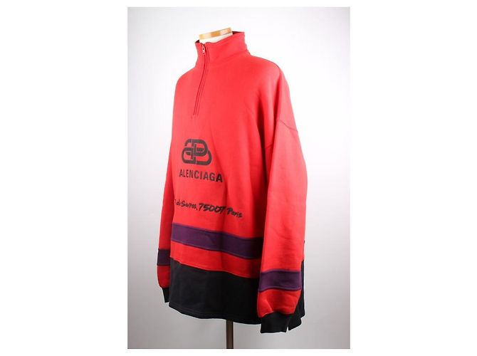 Balenciaga Bestickter Half-Zip Rollkragen-Sweatshirt - Ansicht 2