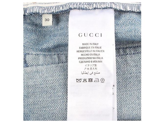 Gucci Web Side Denim Pants Blue - view 10