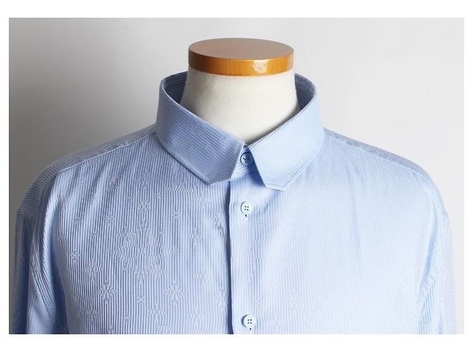 Louis Vuitton Camicia a righe Monogram Blue - vista 13