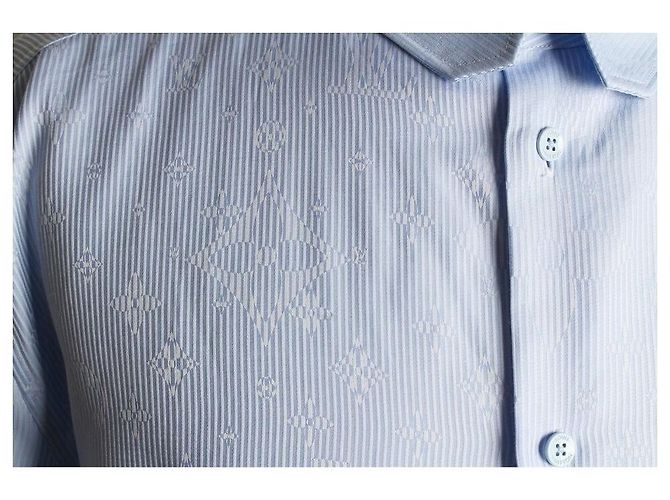 Louis Vuitton Camicia a righe Monogram Blue - vista 6