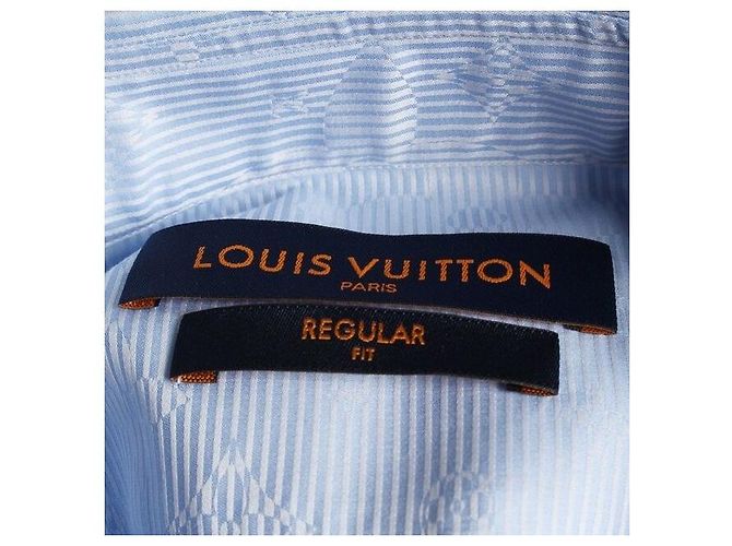 Louis Vuitton Camicia a righe Monogram Blue - vista 7