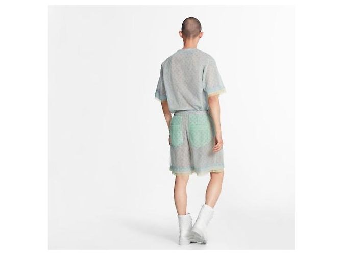 Louis Vuitton Pantaloncini in tulle Monogram - vista 8