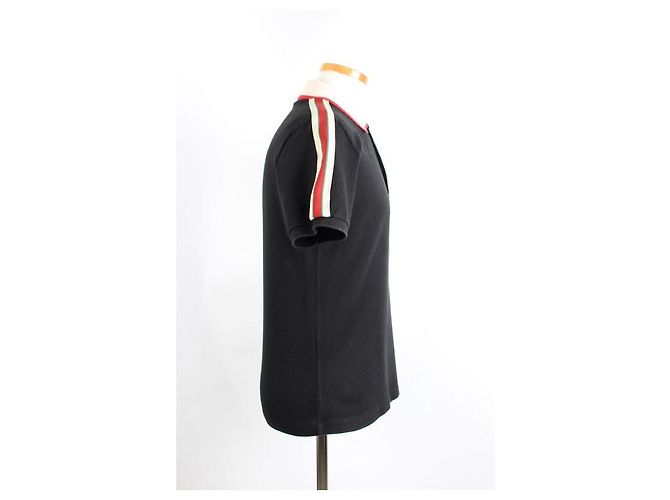 Gucci Polo a maniche corte in cotone a righe - vista 5