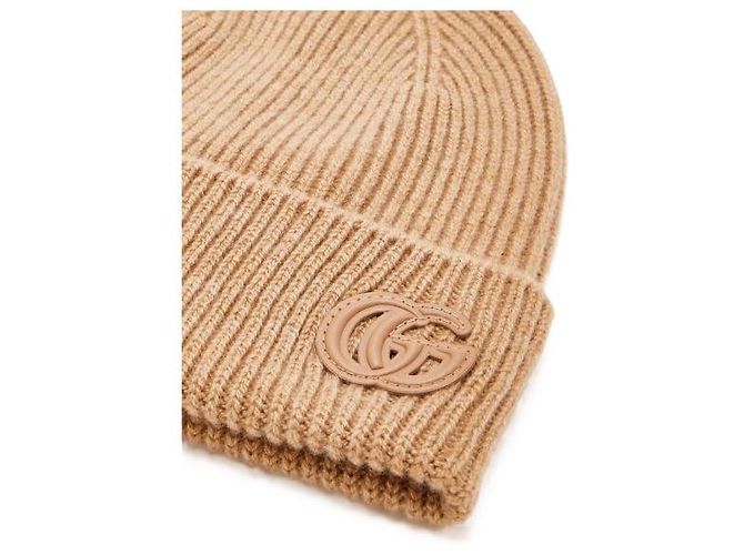 Gucci Berretto in cashmere con patch - vista 3
