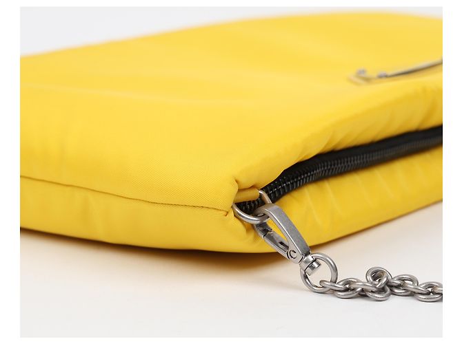 Prada Clutch con catena Triangle Logo Borsa a tracolla Crossbody - vista 10