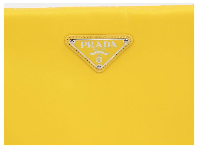Prada Clutch con catena Triangle Logo Borsa a tracolla Crossbody - vista 3