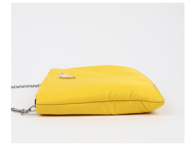 Prada Clutch con catena Triangle Logo Borsa a tracolla Crossbody - vista 5