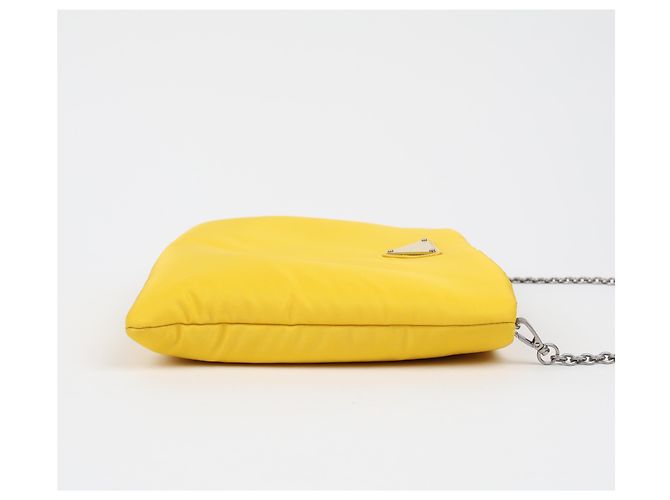 Prada Clutch con catena Triangle Logo Borsa a tracolla Crossbody - vista 6