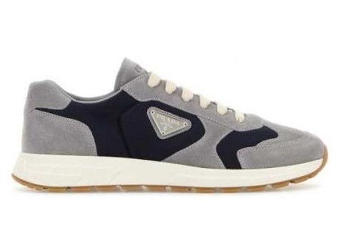 Prada Sneakers in camoscio e Re-Nylon LOW - vista 4