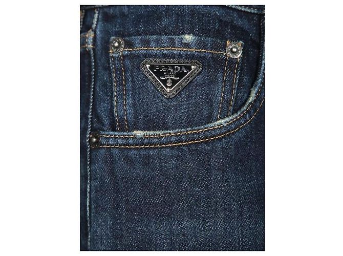 Prada Denimhose mit geradem Bein - Ansicht 6