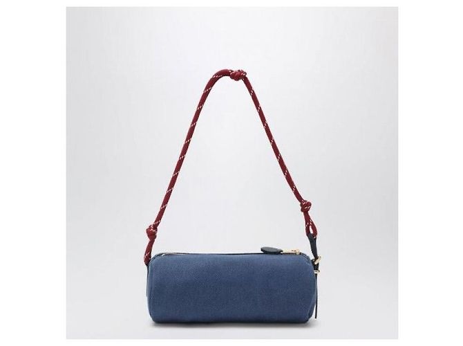 Pouch Miu Miu in gabardine indigo amarante - vista 4